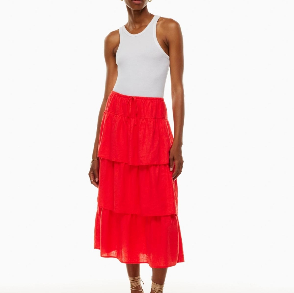 Aritzia Century Linen Skirt